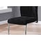 Monarch Specialties Dining Chair, Set Of 2, Side, Upholstered, Kitchen, Dining Room, Velvet, Metal, Black, Chrome I 1067 - alternate 3